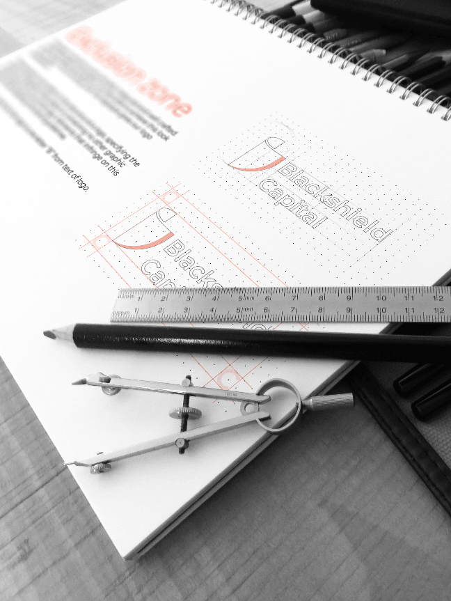 Blackshield Capital logo design process